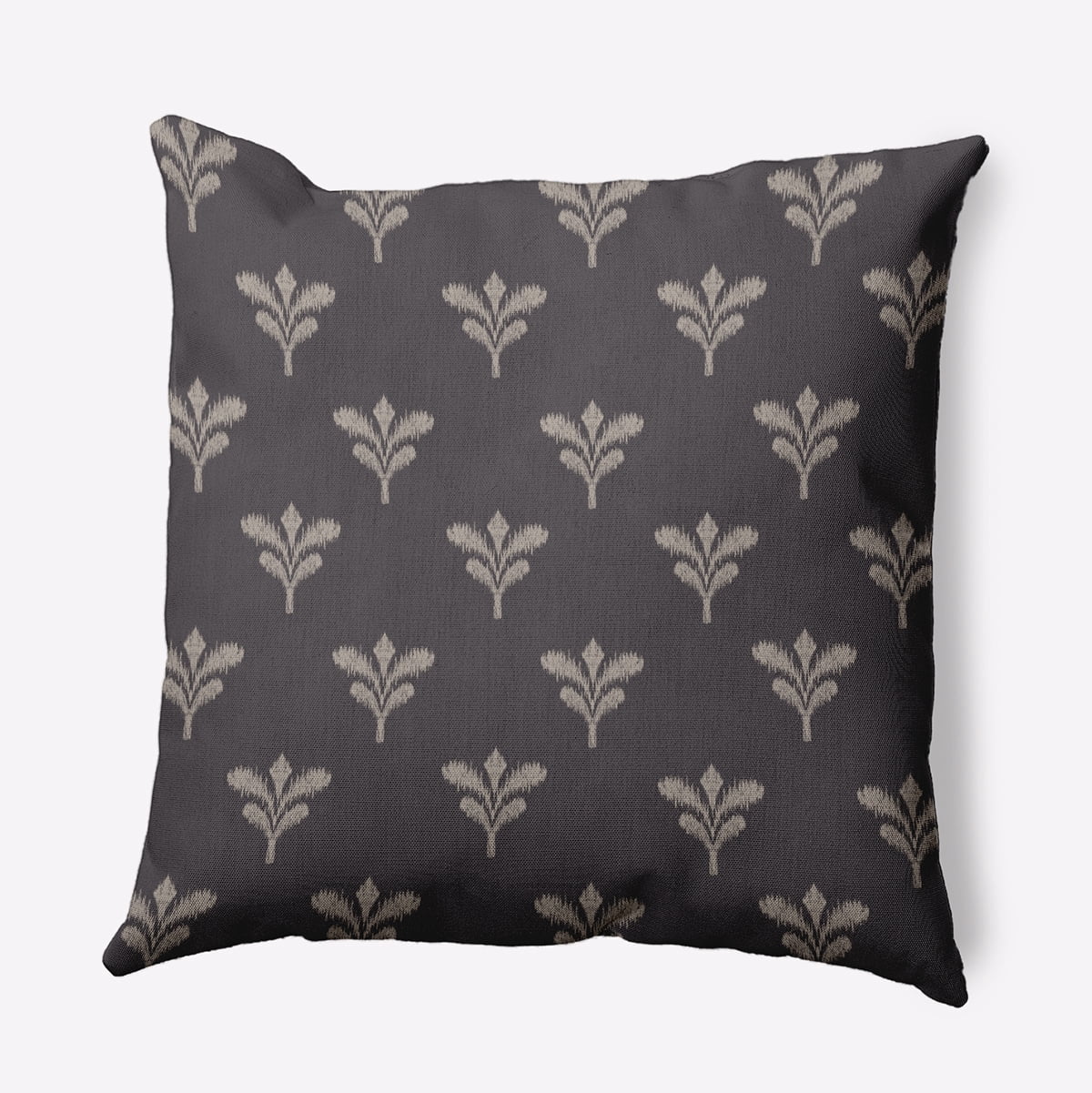 16" x 16" Simply Daisy Floating Feathers Polyester Indoor/Outdoor Pillow, Fossil Qty 1