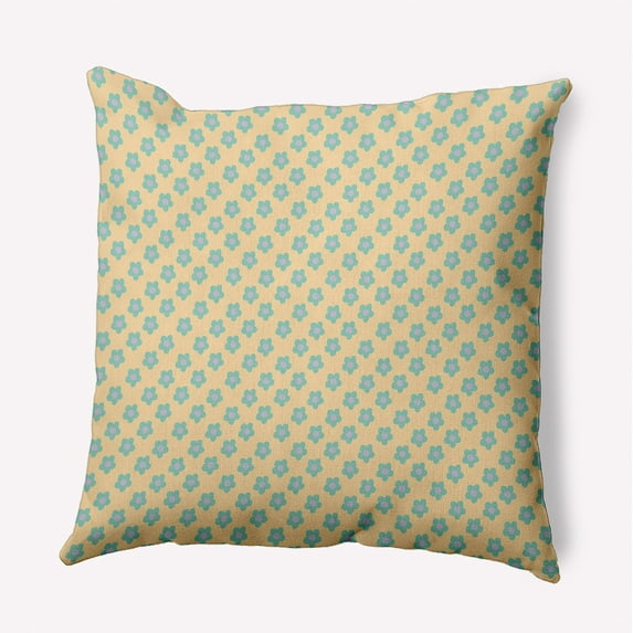 16" x 16" Simply Daisy Flower Power Polyester Indoor/Outdoor Pillow, Corn Stalk Qty 1