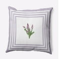 thumbnail image 1 of 16" x 16" Simply Daisy Framed Bouquets Polyester Accent Pillow, Light Purple Qty 1, 1 of 3