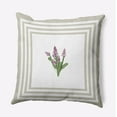 thumbnail image 1 of 16" x 16" Simply Daisy Framed Bouquets Polyester Indoor/Outdoor Pillow, Oatmeal Qty 1, 1 of 3