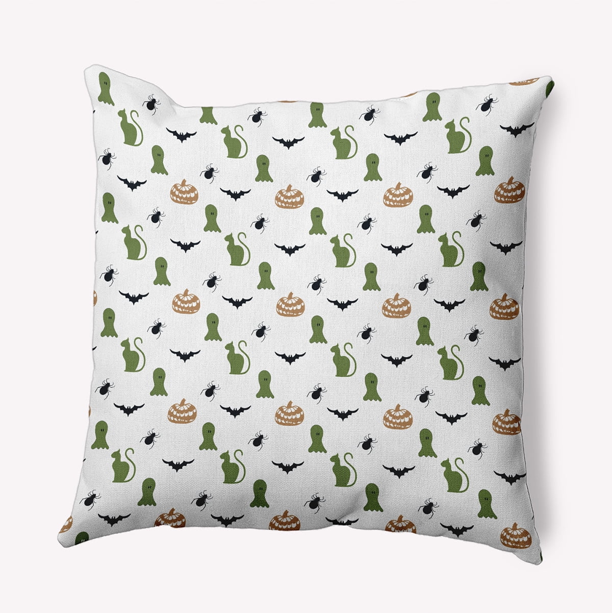 16" x 16" Simply Daisy Halloween Critters Polyester Accent Pillow, Scallion Qty 1