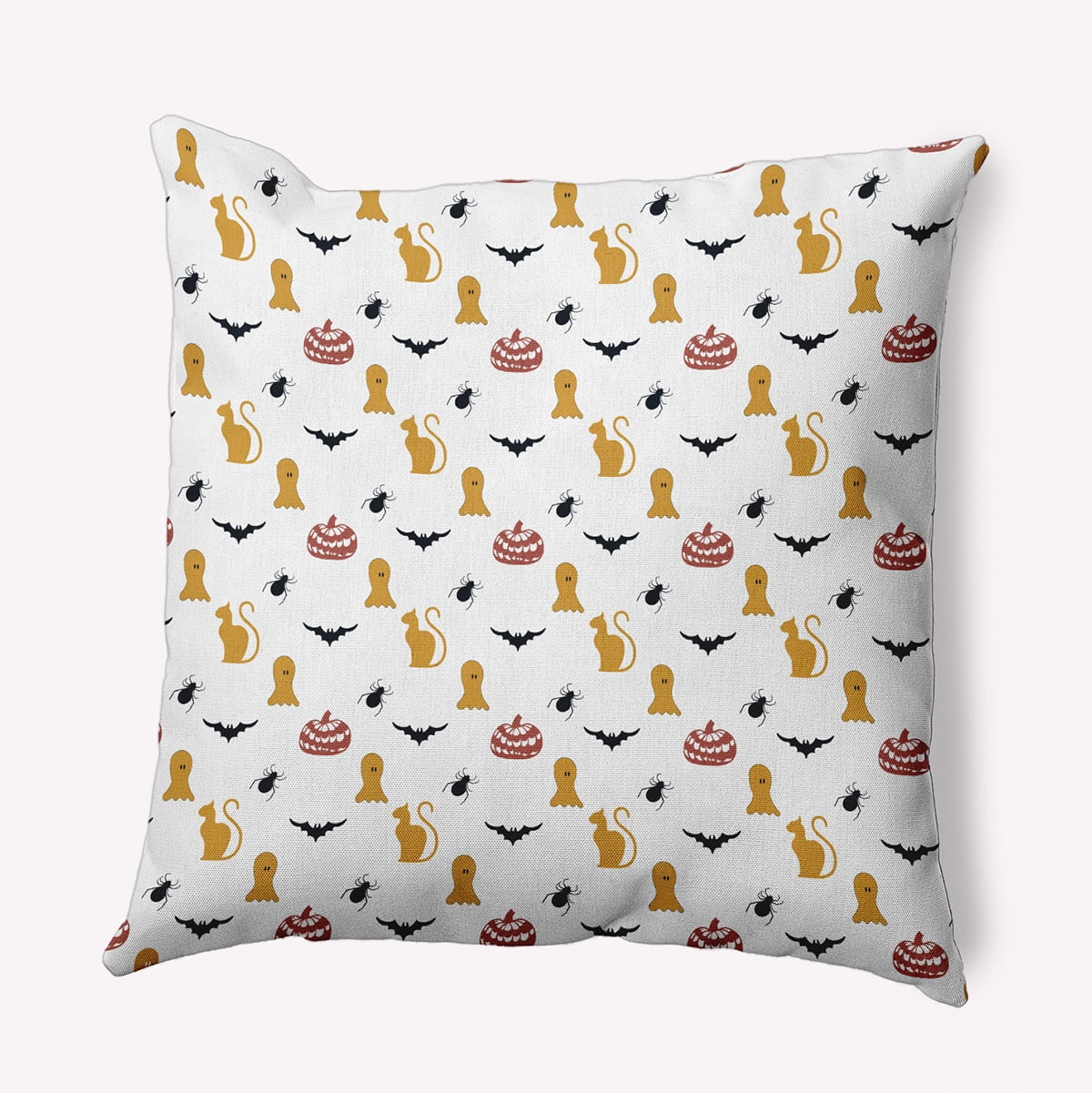 16" x 16" Simply Daisy Halloween Halloween Critters Polyester Indoor/Outdoor Pillow, Golden Mustard Qty 1