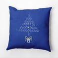 thumbnail image 1 of 16" x 16" Simply Daisy Hearty Holidays Polyester Accent Pillow, Blue (1 Count), 1 of 4