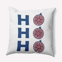16" x 16" Simply Daisy Ho Ho Ho Polyester Accent Pillow, Dark Cobalt Qty 1