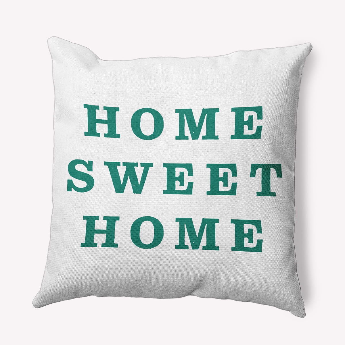 16" x 16" Simply Daisy Home Sweet Home Indoor/Outdoor Pillow, Kelly Green Qty 1