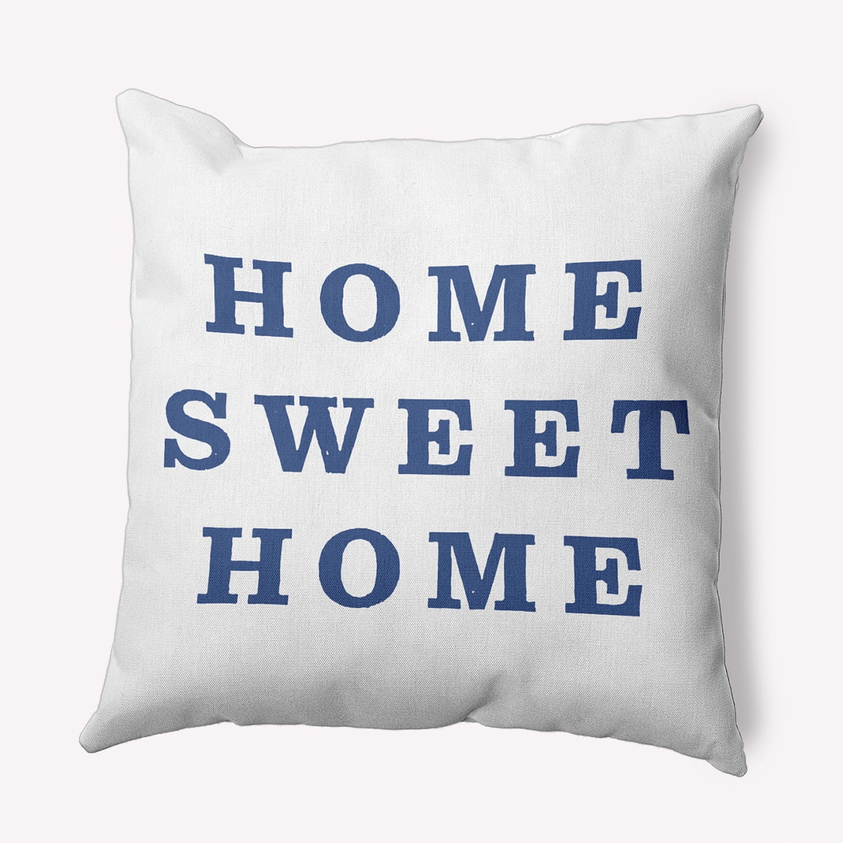 16" x 16" Simply Daisy Home Sweet Home Indoor/Outdoor Pillow, Nautical Navy Qty 1