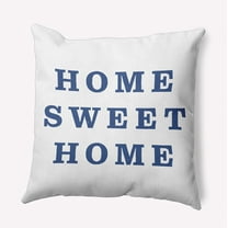 16" x 16" Simply Daisy Home Sweet Home Indoor/Outdoor Pillow, Nautical Navy Qty 1