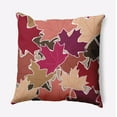 thumbnail image 1 of 16" x 16" Simply Daisy Leaf Pile Polyester Indoor/Outdoor Pillow, Fuschia Qty 1, 1 of 6