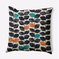 16" x 16" Simply Daisy Leaves and Branches Polyester Accent Pillow, Taupe Qty 1