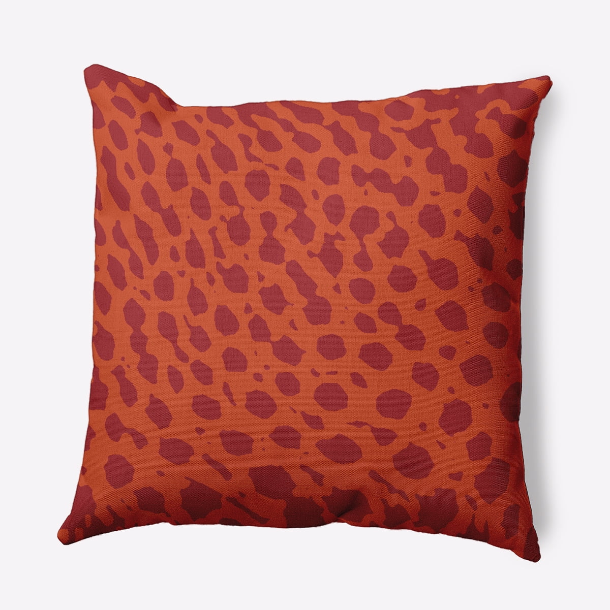 16" x 16" Simply Daisy Lots of Spots Polyester Indoor/Outdoor Pillow, Surf Board Orange Qty 1
