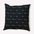 thumbnail image 1 of 16" x 16" Simply Daisy Love Dream Polyester Indoor/Outdoor Pillow, Black Qty 1, 1 of 3