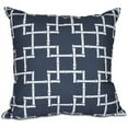 thumbnail image 1 of 16" x 16" Simply Daisy Mid Century Geometric Throw Pillow, Blue, 1 of 4