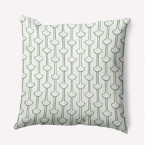 16" x 16" Simply Daisy Modern Ginko Polyester Accent Pillow, Green Tea Qty 1