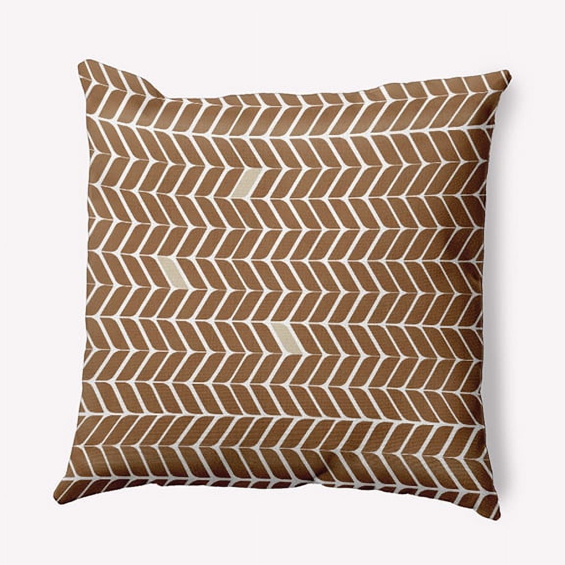 16" x 16" Simply Daisy Modern Leaf Pattern Polyester Indoor/Outdoor Pillow, Golden Bear Qty 1
