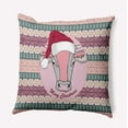 thumbnail image 1 of 16" x 16" Simply Daisy Mooy Christmas Polyester Accent Pillow, Light Pink Qty 1, 1 of 3