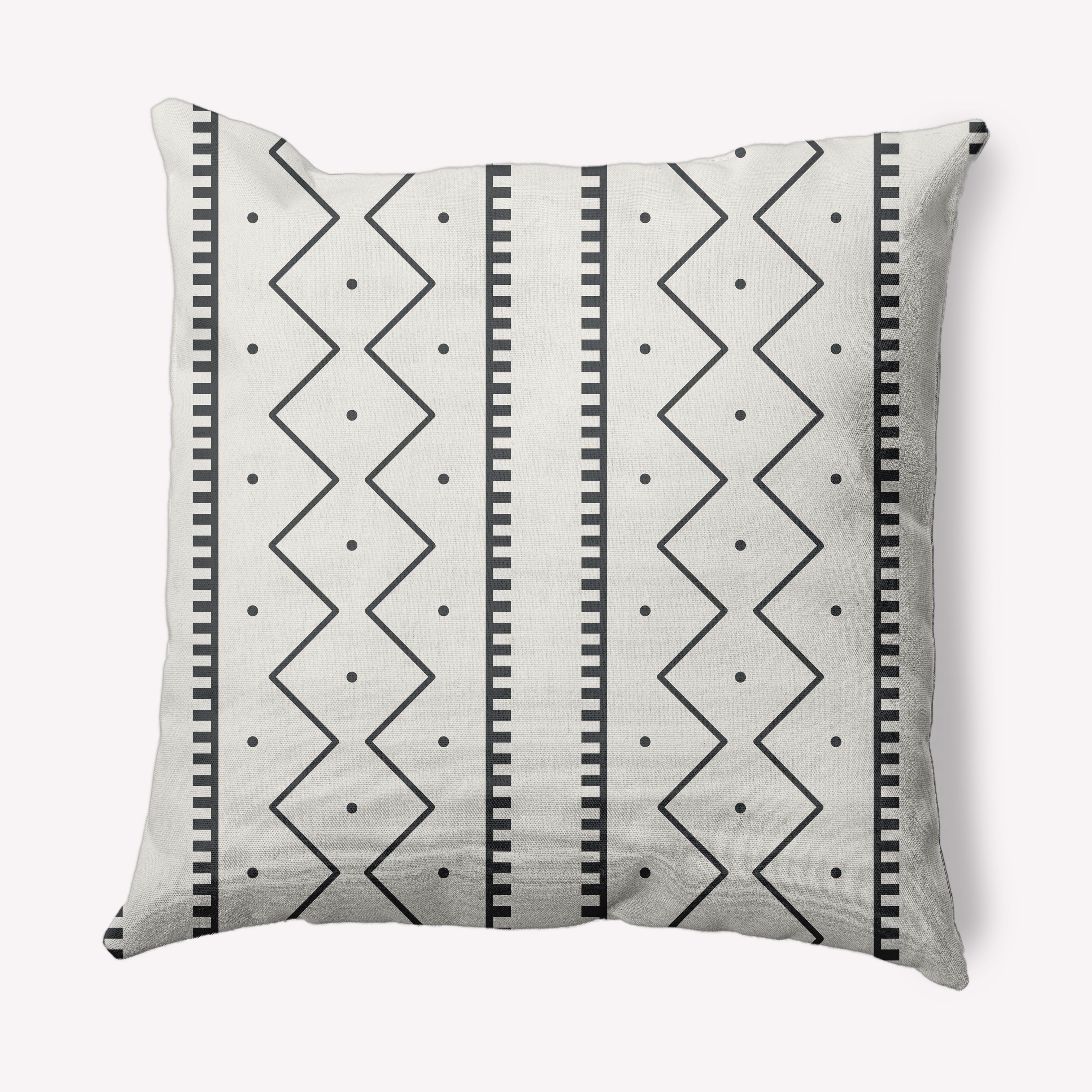 16" x 16" Simply Daisy Mudcloth Decorative Throw Pillow