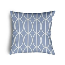 16" x 16" Simply Daisy Ovals Go 'Round Poly Pillow with Zipper, Peri Qty 1