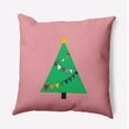 thumbnail image 1 of 16" x 16" Simply Daisy Pride Garland Tree Polyester Accent Pillow, Pink Icing (1 Count), 1 of 4