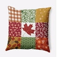 thumbnail image 1 of 16" x 16" Simply Daisy Printed Quilt Leaves Polyester Accent Pillow, Dragon Qty 1, 1 of 6