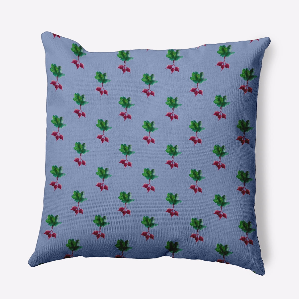 16" x 16" Simply Daisy Radishes Pattern Polyester Accent Pillow, Cornflower Qty 1