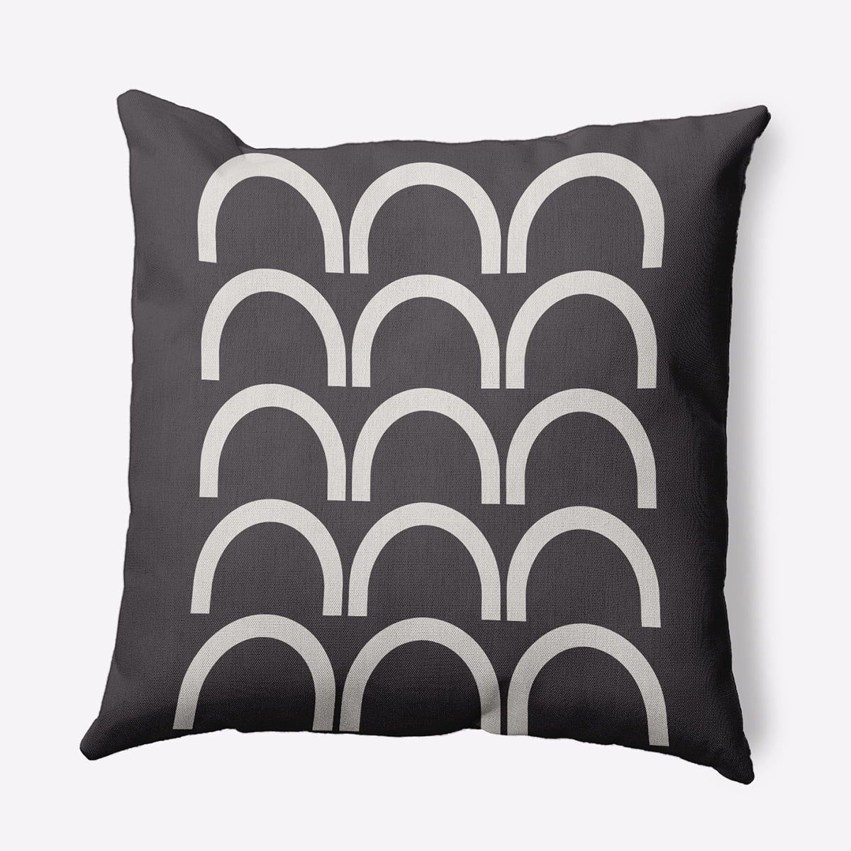 16" x 16" Simply Daisy Rhythm Arches Polyester Accent Pillow, Fossil Qty 1