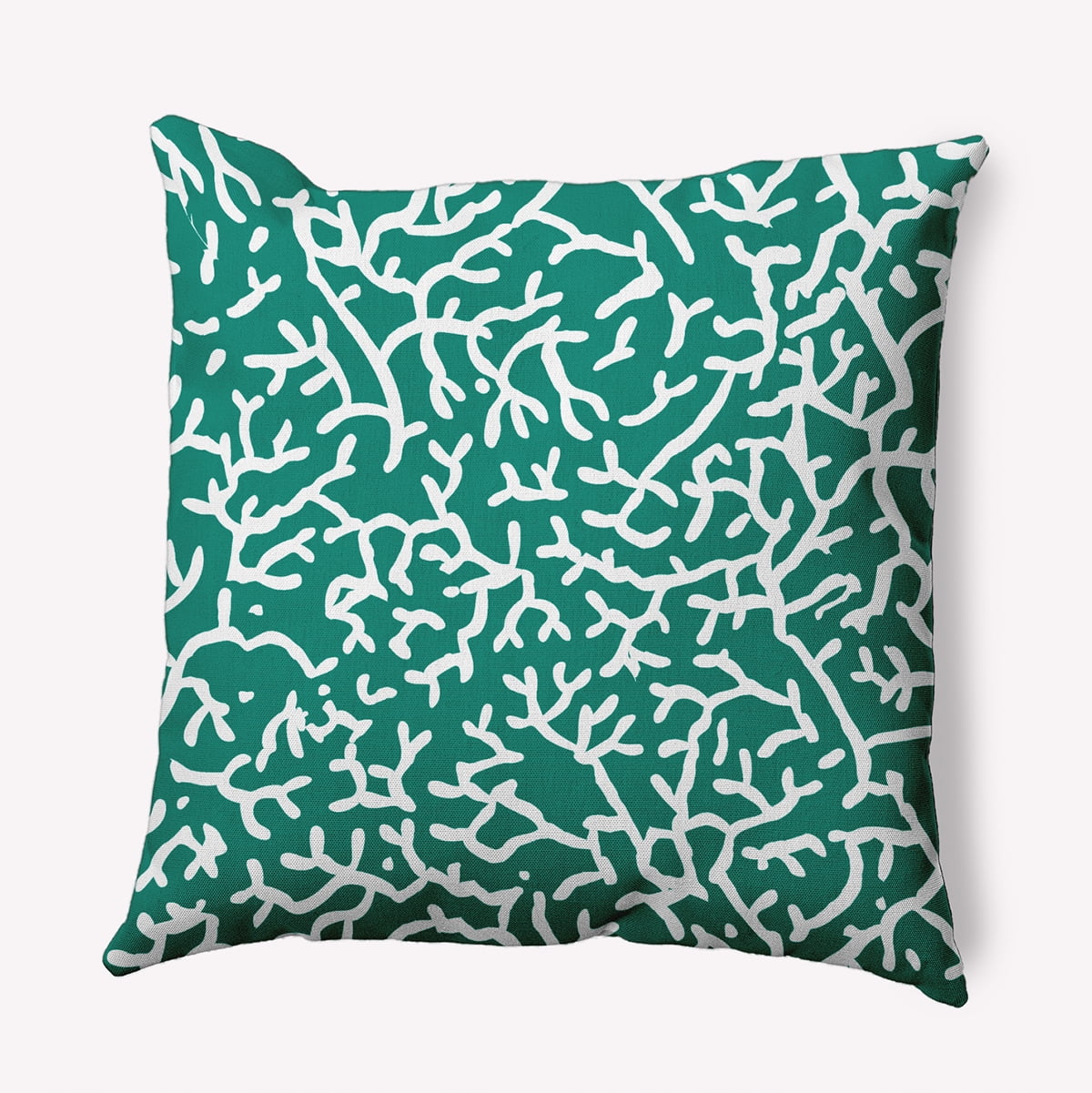 16" x 16" Simply Daisy Seaweed Indoor/Outdoor Pillow, Kelly Green Qty 1