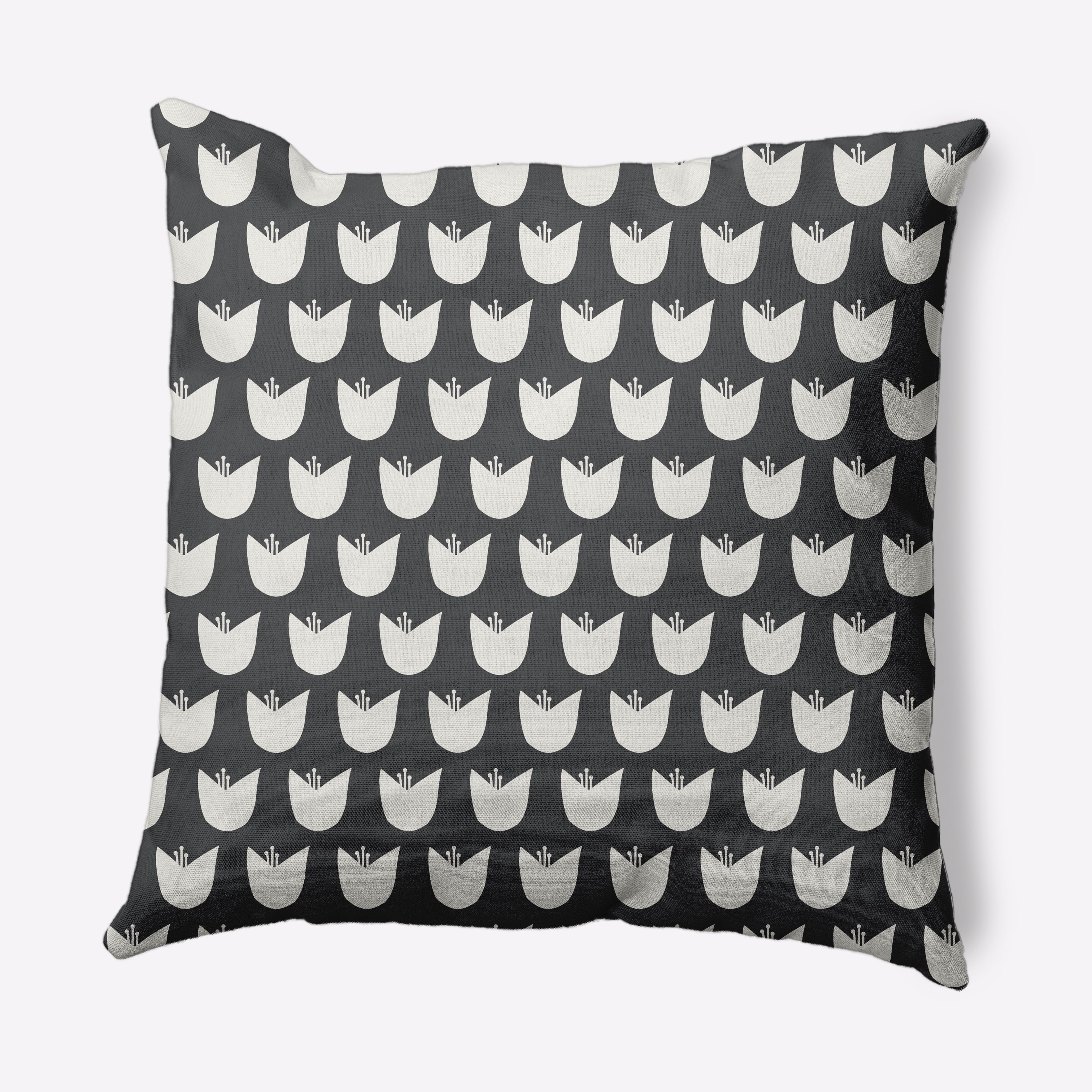 16" x 16" Simply Daisy Simple Tulip Design Decorative Throw Pillow