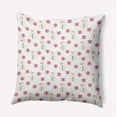 thumbnail image 1 of 16" x 16" Simply Daisy Snow Men In Snowstorm Polyester Accent Pillow, Holiday Pink Qty 1, 1 of 3