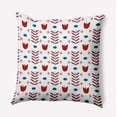 thumbnail image 1 of 16" x 16" Simply Daisy Spring Garden Indoor/Outdoor Pillow, White-Red Qty 1, 1 of 6