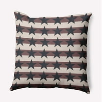 16" x 16" Simply Daisy Stars and Stripes Indoor/Outdoor Pillow, Blue-Red Qty 1