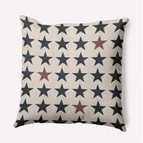 16" x 16" Simply Daisy Stars with Blue and Red Indoor/Outdoor Pillow, Blue-Red Qty 1