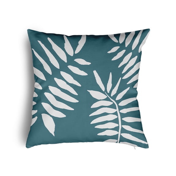 16" x 16" Simply Daisy Summer Breeze Poly Pillow with Zipper, Mineral Blue Qty 1