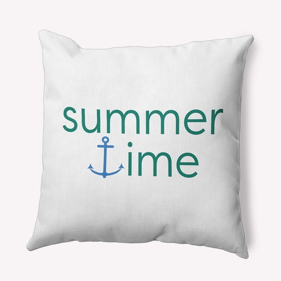 16" x 16" Simply Daisy Summer Time Anchored Indoor/Outdoor Pillow, Kelly Green Qty 1