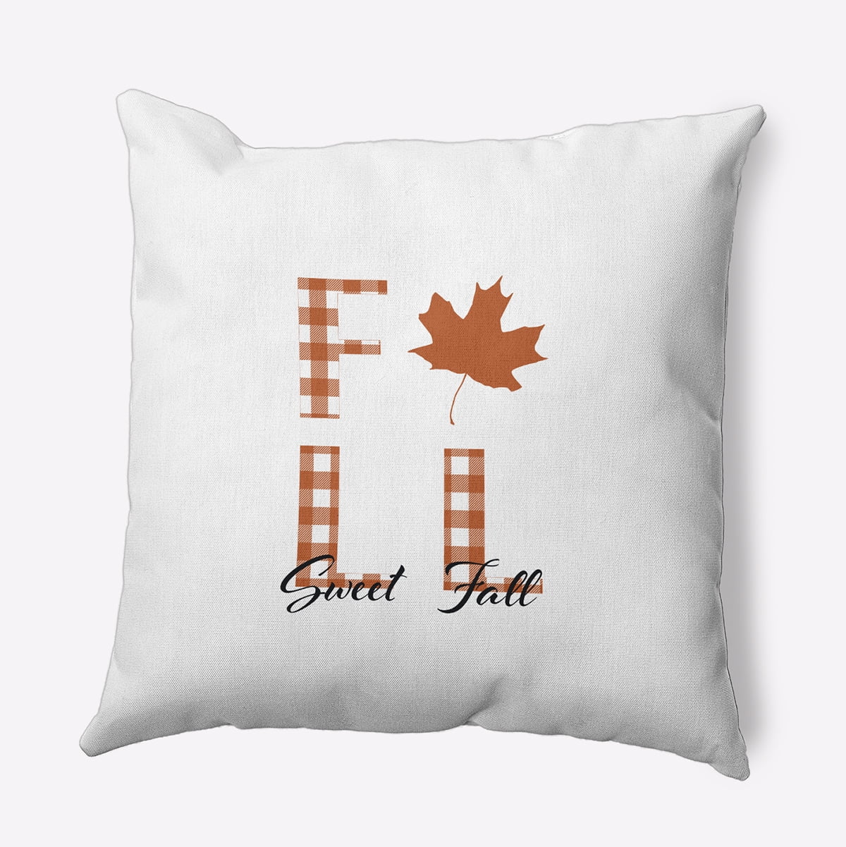 16" x 16" Simply Daisy Sweet Fall Polyester Accent Pillow, Nutmeg Qty 1