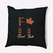 16" x 16" Simply Daisy Sweet Fall Polyester Indoor/Outdoor Pillow, Black Qty 1