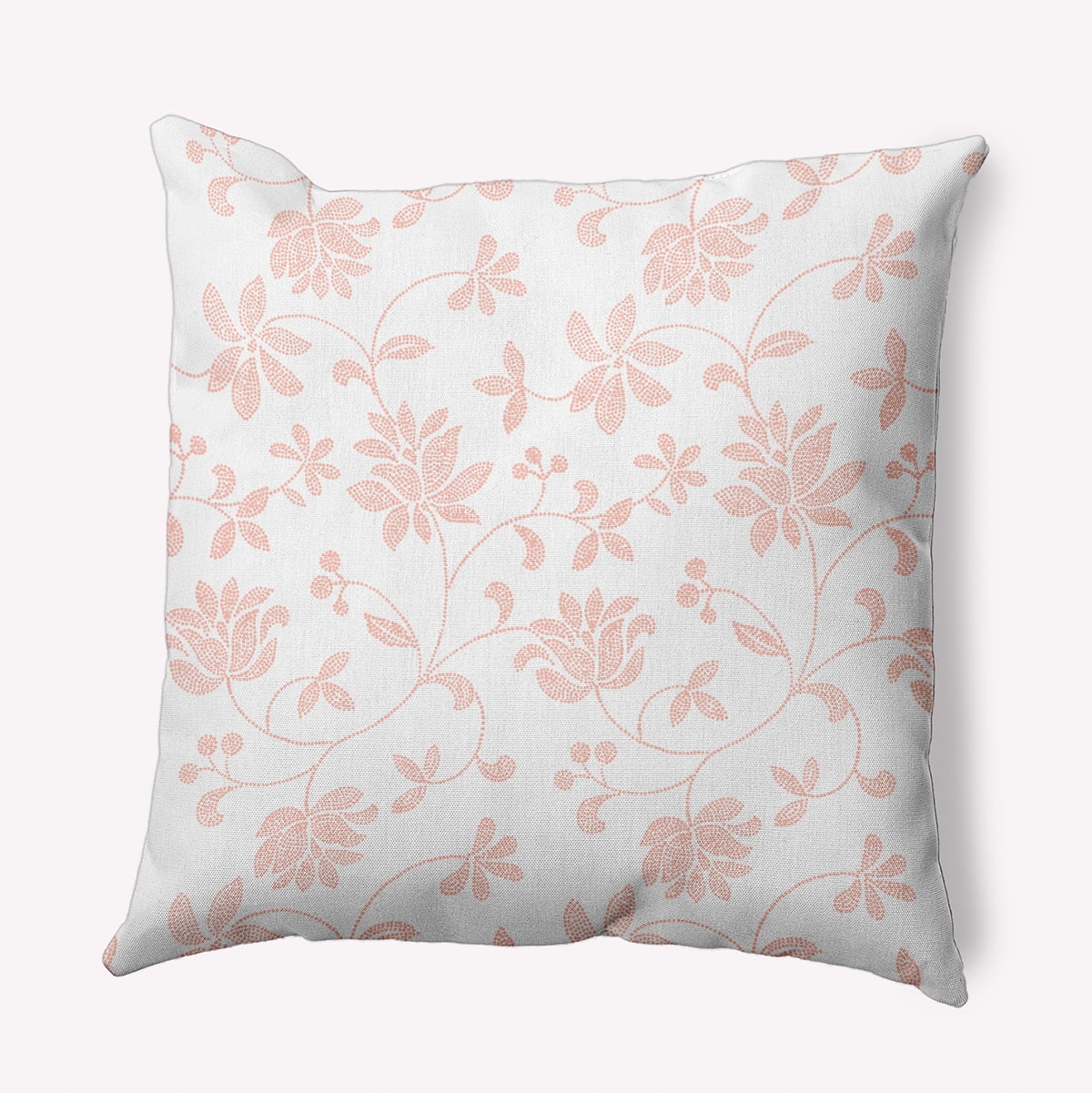 16" x 16" Simply Daisy Traditional Floral Indoor/Outdoor Polyester Throw Pillow, Blush Qty 1
