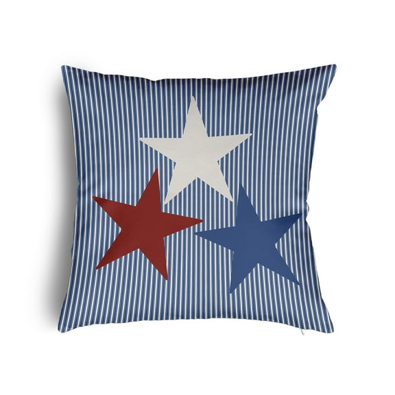 16" x 16" Simply Daisy USA Colors Poly Pillow with Zipper, Nautical Navy Qty 1