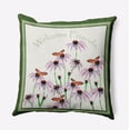 thumbnail image 1 of 16" x 16" Simply Daisy Welcome Friends Polyester Accent Pillow, Leaf Qty 1, 1 of 3
