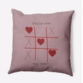 thumbnail image 1 of 16" x 16" Simply Daisy You've Won My Heart Polyester Indoor/Outdoor Pillow, Romantic Purple Qty 1, 1 of 3