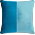 thumbnail image 1 of 16" x 16" Throw Pillow - Rodeo Blue: 2 PCS / 4 Sided. Luxurious Premium Down Feather Fill w/ Reversible Cover Microsuede/Microplush Fabric. Forever Fluffy, Beautiful & Supportive. Soft & Comfy., 1 of 9
