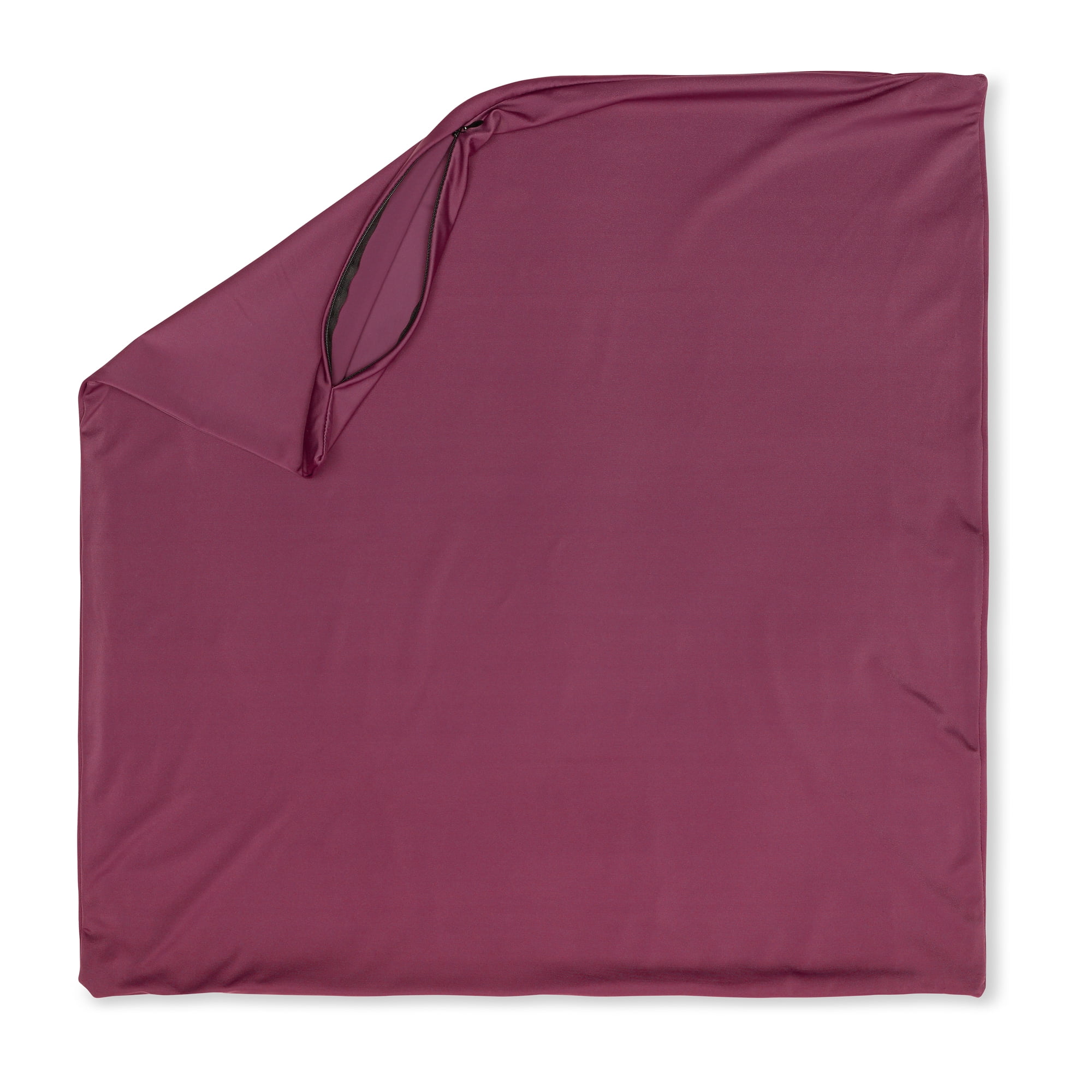 Burgundy Merlot 16" x 16" Hypoallergenic Nylon Spandex Euro Pillowcase