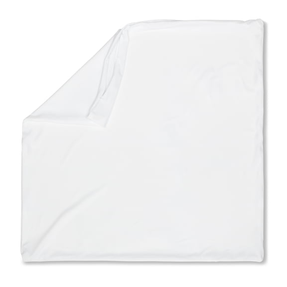 16" x 16" Throw Pillowcases (Cover Only) - 85/15 Nylon, Spandex - Luxurious, Silky, Stretchy & Soft - 1 Pcs Solid Color - A Perfect Choice for Couch Chairs Sofa Bed Adult or Kids Bedroom, White