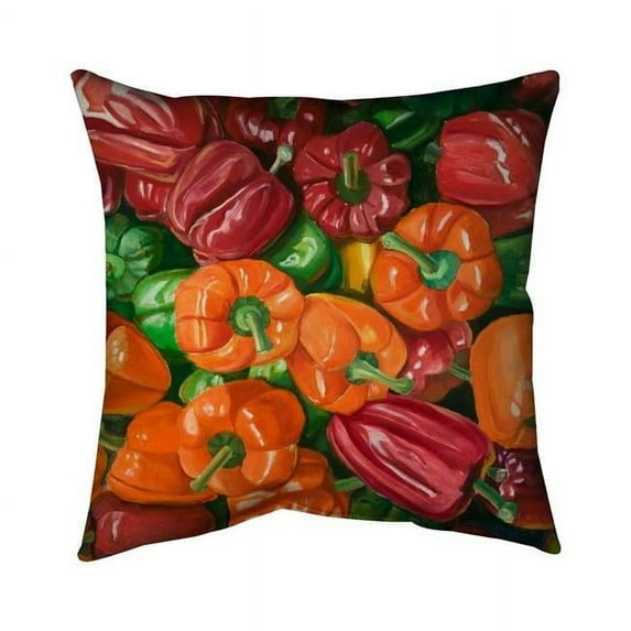 16 x 16 in. A Lot of Peppers-Double Sided Print Indoor Pillow Cover