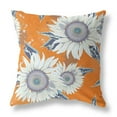 thumbnail image 1 of 16 x 16 in. Broad Cloth Floral Throw Pillow, Red & White, 1 of 1