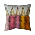 thumbnail image 1 of 16 x 16 in. Colouring Pencils-Double Sided Print Indoor Pillow Cover, 1 of 1