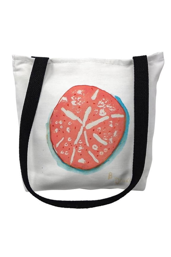 16 x 16 in. Coral Sand Dollar Tote Bag - Medium