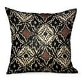 thumbnail image 1 of 16 x 16 in. Daliah Ice Black Chevron Luxury Outdoor & Indoor Throw Pillow, 1 of 1