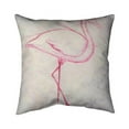 thumbnail image 1 of 16 x 16 in. Flamingo Sketch-Double Sided Print Outdoor Pillow Cover, 1 of 1