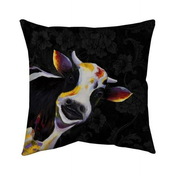 16 x 16 in. Funny Cow-Double Sided Print Indoor Pillow Cover