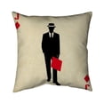 thumbnail image 1 of 16 x 16 in. Jack of Diamonds-Double Sided Print Outdoor Pillow Cover, 1 of 1